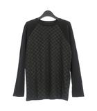 ダミエ柄 ラグランTシャツ カットソー XS ブラック 黒 RM092D MNJR60JEI 国内正規