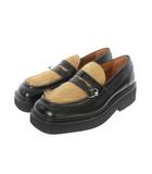 マルニ MARNI 23SS レザー ピアス モカシン ローファー 41 ブラック 黒 MOMR004403 国内正規