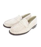 マルニ MARNI 24SS レザー モカシン ローファー 靴 41 ホワイト 白 MOMR004602 国内正規