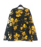 ジルサンダー JIL SANDER 23AW Floral print ロングスリーブTシャツ カットソー 長袖 S ブラック 黒 J61GC0004 J20089 国内正規
