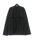 ジルサンダー JIL SANDER 22AW バンドカラーシャツ 長袖 39 ブラック 黒 J21DL0008 J40014 国内正規