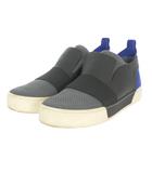 バレンシアガ BALENCIAGA 異素材切り替え スリッポン スニーカー 靴 41 グレー/ブラック/ブルー 国内正規