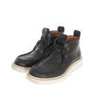 ボッテガヴェネタ BOTTEGA VENETA レースアップ デザートアンクルブーツ チャッカブーツ 靴 43 ブラック 黒