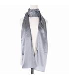 マルタンマルジェラ Martin Margiela 白タグ 21SS シルクロングスカーフ ストール UNI シルバー 銀 S30TE0180 国内正規