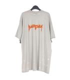 バレンシアガ BALENCIAGA 22SS METAL LOGO CRASHED SS TEE メタルロゴ  クラッシュTシャツ カットソー 半袖 2 グレー 69456 TMV88 国内正規