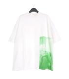 ジルサンダー JIL SANDER 19SS オーバーサイズTシャツ カットソー 半袖 ホワイト/グリーン 緑 白