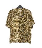 セリーヌ CELINE 19SS エディ期 レオパード柄 オープンカラーシャツ 半袖 39 ベージュ/ブラウン 2C036575D 国内正規