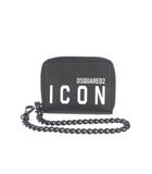 ディースクエアード DSQUARED2 23AW BE ICON CHAIN WALLET チェーン付き コンパクトウォレット 財布 UNI ブラック 黒 S82WA0039 国内正規