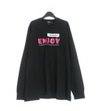 ディースクエアード DSQUARED2 23AW ロングスリーブTシャツ プリント カットソー 長袖 L ブラック 黒 S74GD1149 国内正規