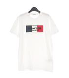 モンクレール MONCLER 23AW トリコロール ボックスロゴ クルーネックTシャツ カットソー 半袖  S ホワイト 白 I20918C00036 国内正規