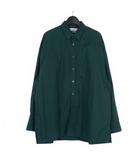 23AW High Count Regular Collar Shirt オーバーサイズ ロングスリーブ シャツ 長袖 F グリーン 緑 GM233-50030C