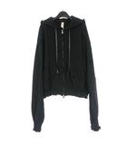25AW OLD STYLE ZIP HOODIE ダメージ加工 ジップフーディ パーカー 長袖 S ブラック 黒 2502SK98