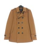 ブルーレーベルクレストブリッジ BLUE LABEL CRESTBRIDGE Pコート ピーコート ジャケット 裏地チェック柄 L ベージュ 51F24-223-46