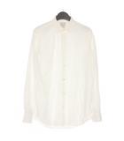 ポールスミス PAUL SMITH コットン 花柄 ジャガードシャツ ドレスシャツ 長袖 M ホワイト 白 国内正規