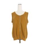 ドリスヴァンノッテン DRIES VAN NOTEN 裏毛 ジップアップベスト ジレ M マスタード