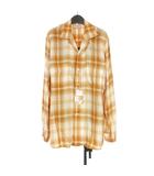 ベッドフォード BED J.W. FORD 21SS Inner vest open collar blouse レイヤード チェックシャツ 長袖シャツ 1 生成り 21SS-B-BL03