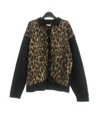 セントマイケル SAINTMICHAEL 25AW LEOPARD KNIT CARDIGAN アニマル ニット セーター 長袖 XL ブラック/ブラウン 黒/茶 SM-HR1-0000-073 国内正規