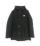 ダントン DANTON フードミドル丈 ダウンジャケット コート 長袖 38 ブラック 黒 JD-8535