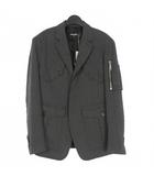 ディースクエアード DSQUARED2 23AW Flannel Uniform Jacket テーラードジャケット ブレザー 46 グレー S71BN0927 国内正規