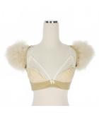 23AW Feather Goth Bra Top ショート丈トップス  半袖 40 ベージュ S72NC1050 国内正規