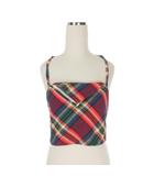 ディースクエアード DSQUARED2 23AW チェック トップス ビスチェ カットソー 38 マルチカラー S72NC1064 国内正規