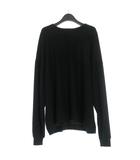 シンヤコズカ SHINYA KOZUKA 25AW L/S TEE オーバーサイズ ウール 長袖Tシャツ カットソー S DAWN BLACK ブラック 黒 2502SK88