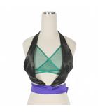 ディースクエアード DSQUARED2 23AW D2 80’s Top Vネック ショート丈 ノースリーブトップス 38 ブラック/グリーン/パープル 黒/緑/紫 S75NC1038 国内正規