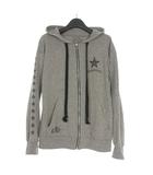 クロムハーツ CHROME HEARTS スターロゴ ダガージップフーディ パーカー 長袖 M グレー 011-078446