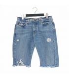 アールジーン Earl Jean デニム ショートパンツ ショーツ ダメージ加工 30/34 インディゴ