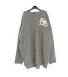 ラフシモンズ RAF SIMONS 20SS オーバーサイズニット セーター 長袖 L グレー