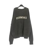 エフオージー エッセンシャルズ FOG ESSENTIALS LOGO CREW KNIT ロゴクルーニット セーター 長袖 XL ダークグレー