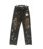 ミハラヤスヒロ MIHARA YASUHIRO 25AW EMBELLISHED JEANS ラインストーン デニムパンツ ジーンズ 44 ブラック  A15PT025-0