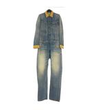 イサムカタヤマバックラッシュ ISAMU KATAYAMA BACKLASH THE LINE デニム  オールインワン つなぎ 長袖 インディゴ