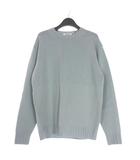 オーラリー AURALEE 23AW WASHED FRENCH MERINO KNIT ニットプルオーバー セーター 長袖 3 ライトブルー A23AP01SW