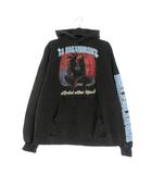 バレンシアガ BALENCIAGA 22SS アヤナカムラ ヴィンテージ加工 グラフィックフーディ パーカー 1 ブラック 黒 675003 国内正規