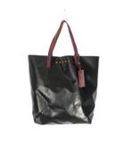 マルニ MARNI 20AW バイカラー トートバッグ ショッピングバッグ 鞄 ブラック/ブルー 青 黒 SHMQ0000A3 国内正規