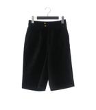 ルルロジェッタ ルールロジェット leur logette ベロア ハーフパンツ ショートパンツ 0 ブラック 05337