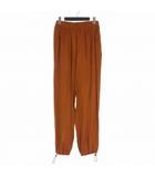 スタジオニコルソン STUDIO NICHOLSON GIA SATIN CUPRO ロングパンツ スラックス 0 アンバー AMBER SNW-1034 国内正規