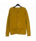 アンダーカバー UNDERCOVER 13AW クルーネックカーディガン コットン 長袖 3 マスタード J4904