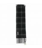 アワーレガシー OUR LEGACY 24AW ESTATE SCARF ブラックファジーアルパカチェック マフラー スカーフ ブラック 黒 A4248EBF