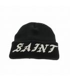 セントマイケル SAINTMICHAEL 26SS SAINT KNIT CAP ニットキャップ ビーニー 帽子 OS ブラック 黒 SM-MK8-0000-085