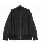 チノ CINOH 23AW ジップデザイン ナイロンブルゾン ジャケット 44 ブラック 黒 23WBZ301