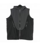 ジエダ Jieda 24AW OL FOODIE VEST フード付きナイロンベスト ジップアップ 1 ブラック 黒 OL-JK09