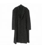 コムデギャルソンオムプリュス COMME des GARCONS HOMME PLUS ツイード ロングチェスターコート ジャケット 長袖 M ブラック 黒 PC-050100