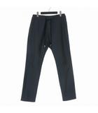 ベイシーク bassike サルエルパンツ ストライプ コットン S ネイビー 紺