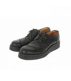 フットザコーチャー foot the coacher パッチワーク 型押しレザーシューズ 靴 ブラック 黒