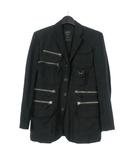 ジャンポールゴルチエ ファム Jean Paul GAULTIER FEMME 90SS アーカイブ タクティカルジャケット ブレザー 44 ブラック 黒