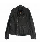 ジョルジオブラット GIORGIO BRATO 25AW ダブルライダースジャケット レザー ブルゾン 長袖 50 ダークブラウン 茶 GU25F7242V 国内正規