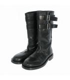 アンドゥムルメステール ANN DEMEULEMEESTER 24AW SOFT BIKER BOOTS ブーツ レザー 靴 44 ブラック 黒 2402-M-R42-LT141-099
