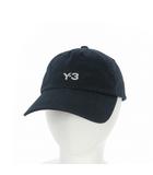 ワイスリー Y-3 ヨウジヤマモト DAD CAP ロゴ刺繍 ベースボールキャップ 帽子 OS ブラック 黒 IN2391